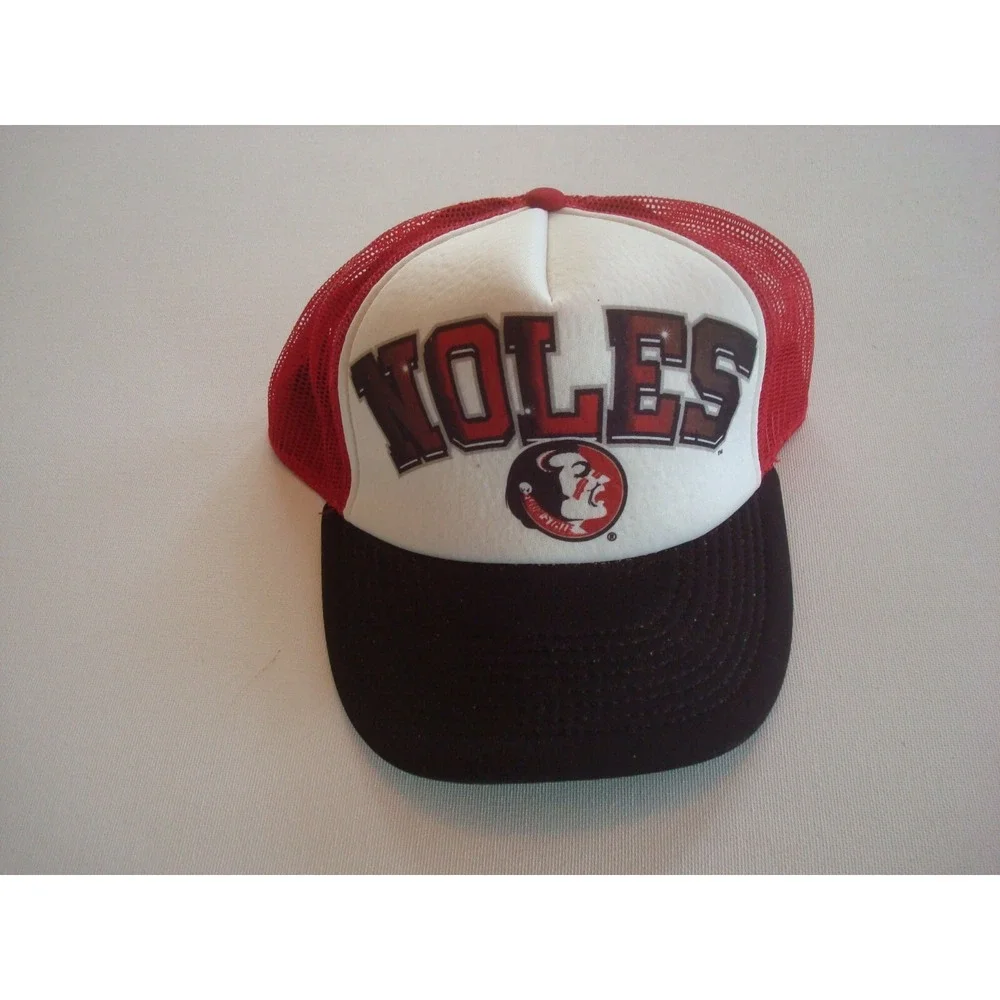 FSU SEMINOLES TRUCKER GRAFITI SCRIPT NICE 90S SNAPBACK HAT CAP VINTAGE EE4